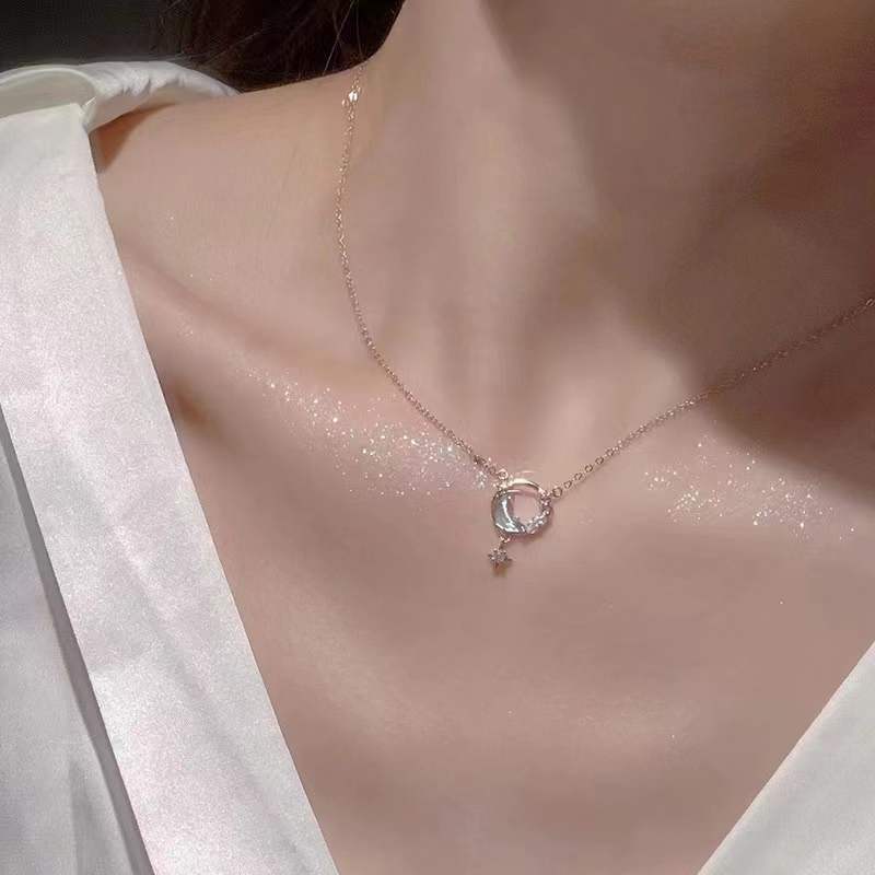 Full Star Moon Necklace Female Cn330