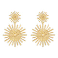 SONNENBLUME Ohr tropfen unregelmäßige Ohrringe Cn353