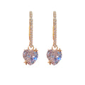 Heart-Shaped Zircon Ear Clip Trendy Earrings Cn437