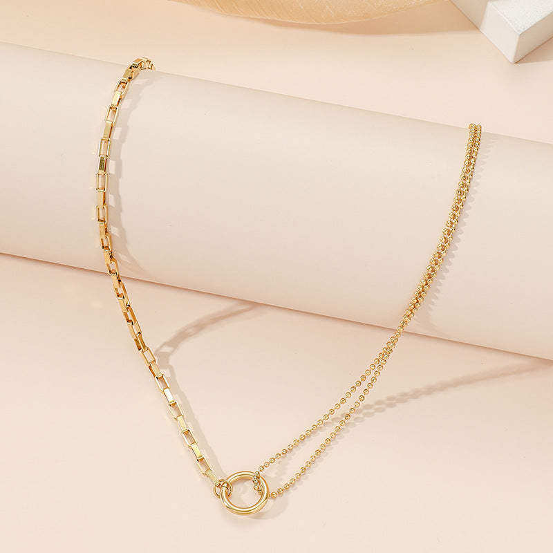 round Beads Stainless Steel Clavicle Chain Cn0290