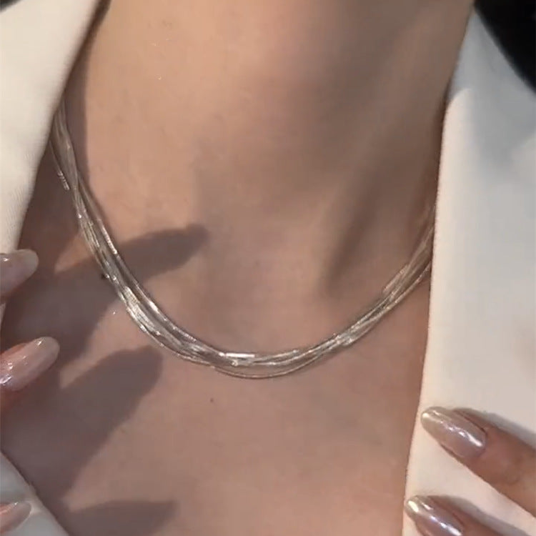 Multilayer Tassel Chain Necklace CN0110