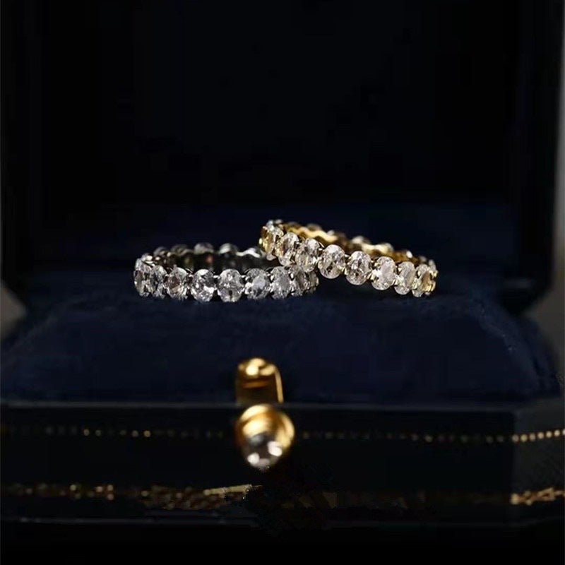 Oval Zircon Ring Cn449