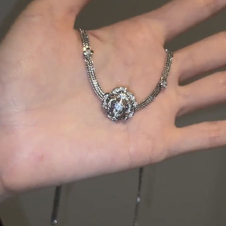 동백 펜던트 쇄골 체인 목 체인 Cn346