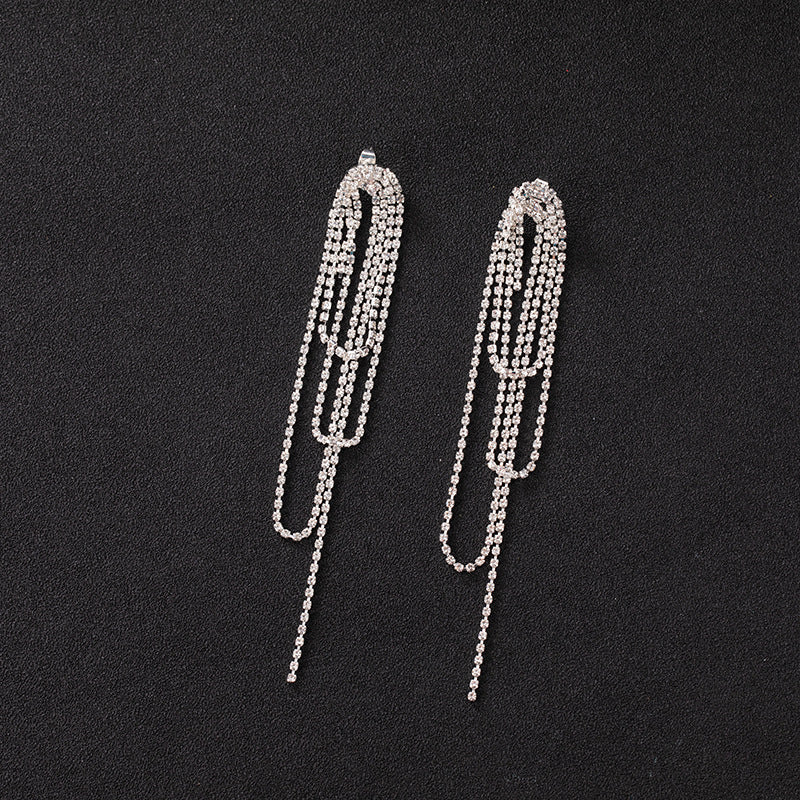 Multiple Claw Chain Earrings Cn0219