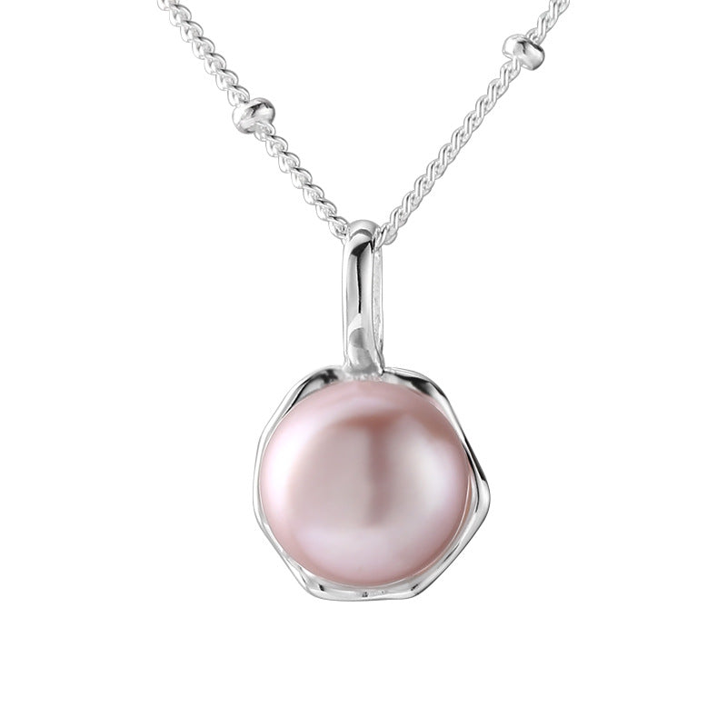 Freshwater Pearl Necklace Women's Simple Cn411