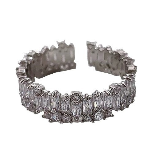 Gold Super Flash Zircon Open Ring Cn465