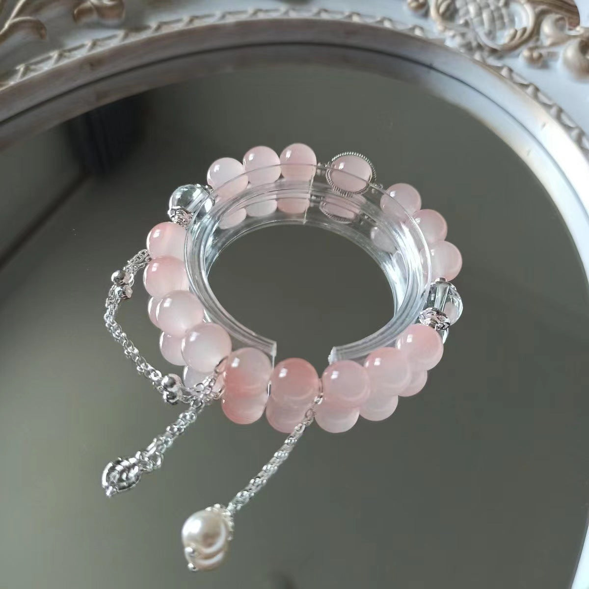 Bracciale rosa con perline Opal XINGX Cn324