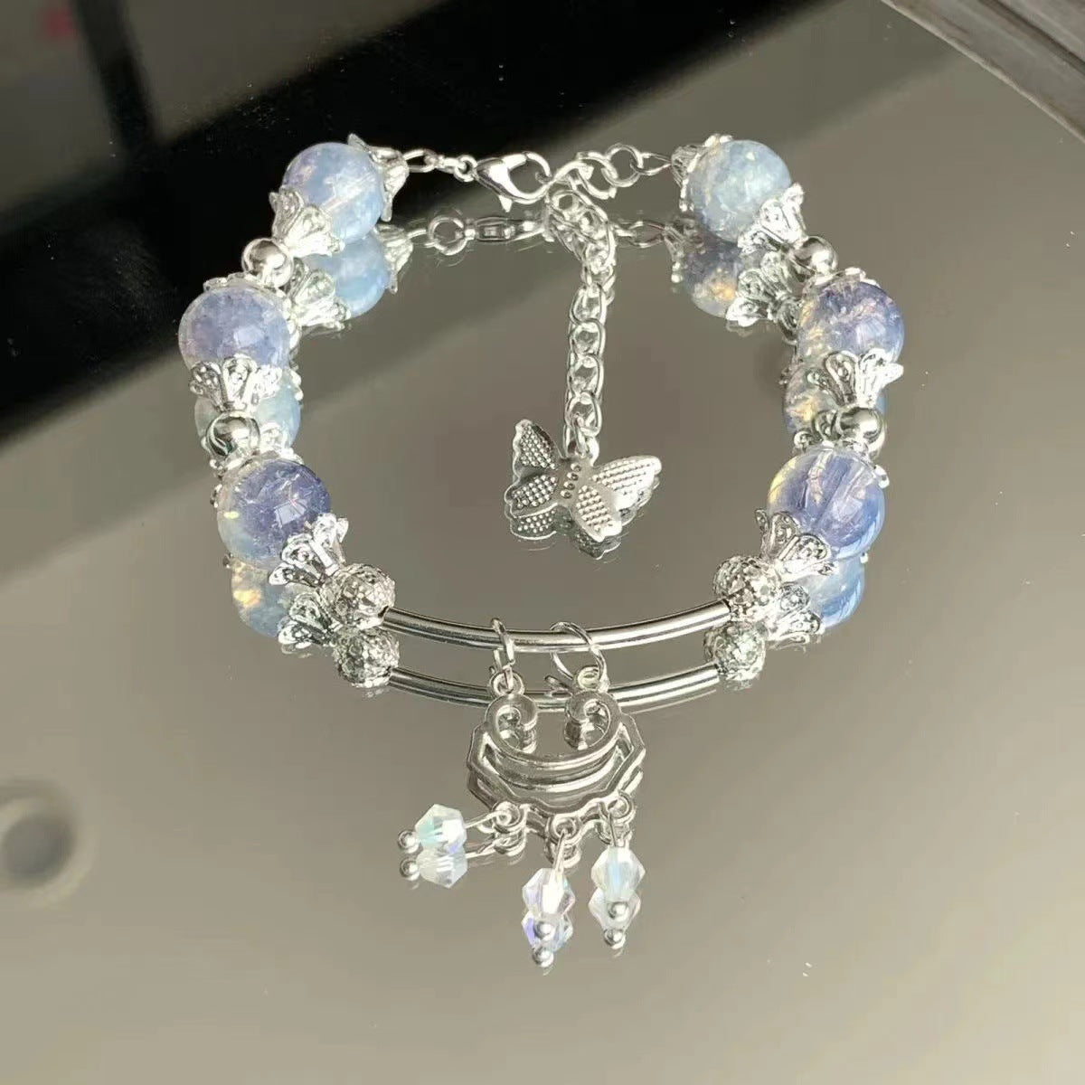 Bracciale rosa con perline Opal XINGX Cn324