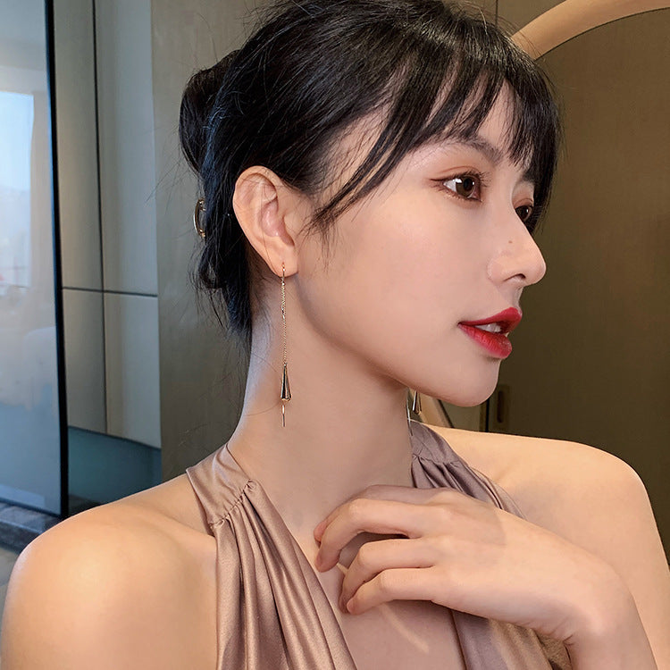 Tassel Hanging Earrings Female Long Eardrop Stud Earrings Cn574