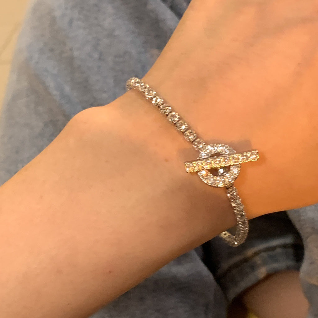 Full Zirconium Niche Design Bracelet Cn468