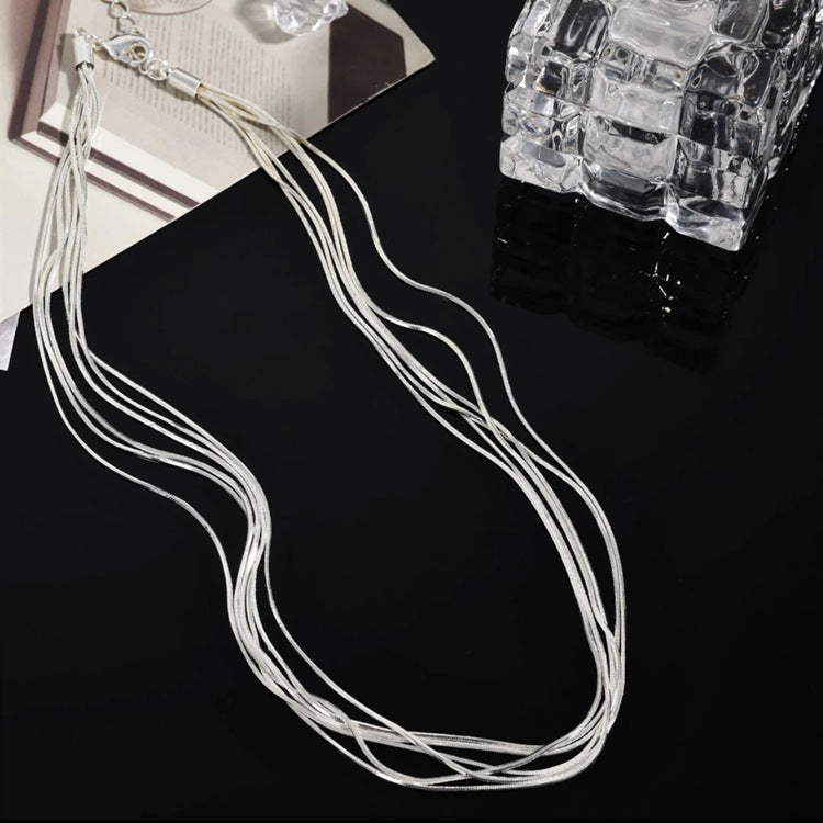Multilayer Tassel Chain Necklace CN0110