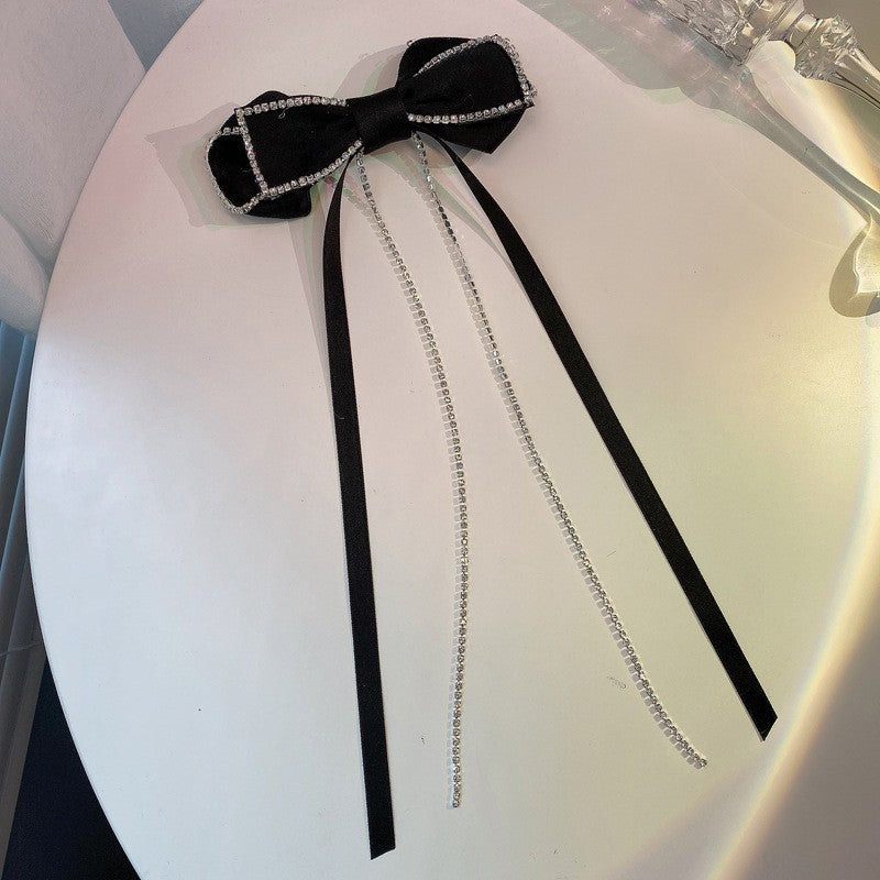 Bow Hair Accessories Rhinestone Hair Band Tassel Hairpin Cn430