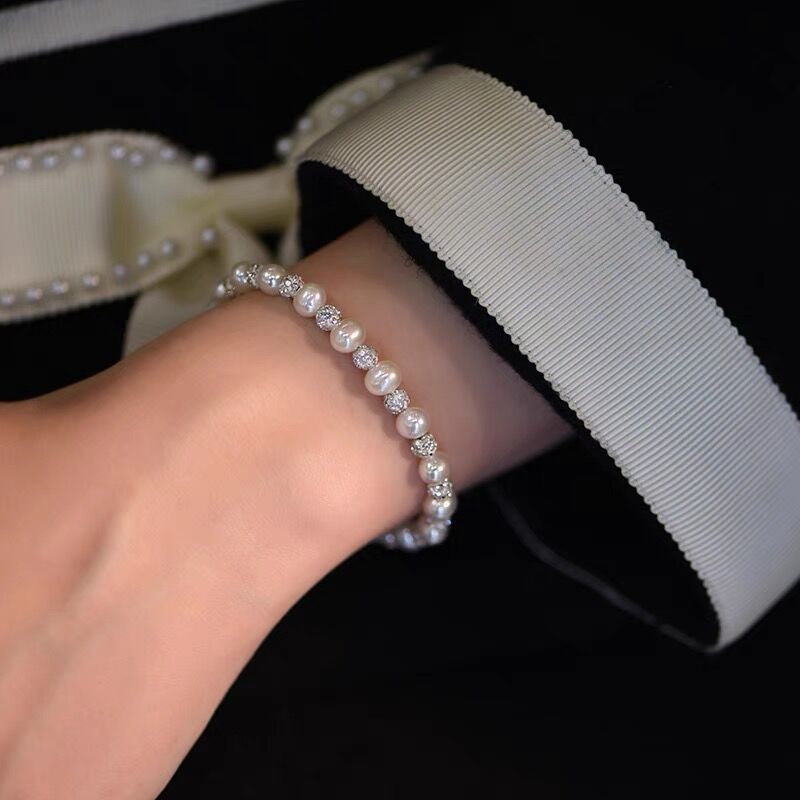 Natural Freshwater Pearl Bracelet Starry 14K Gilded Bracelet Cn537