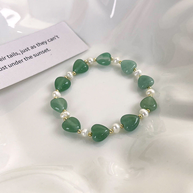 Love Strawberry Quartz Bracelet Hand Jewelry Cn402