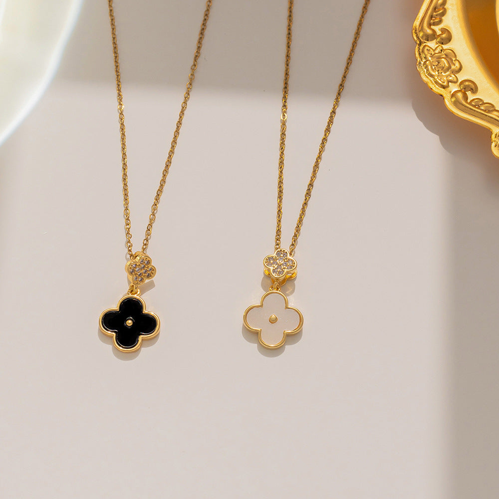 Clover Necklace Clavicle Chain Cn484