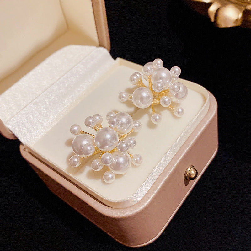 Pearl White Coral Stud Earrings Cn0101