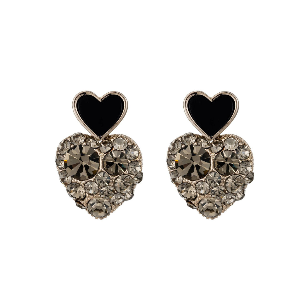 Popular Heart Shape with Diamond Earrings Cn541