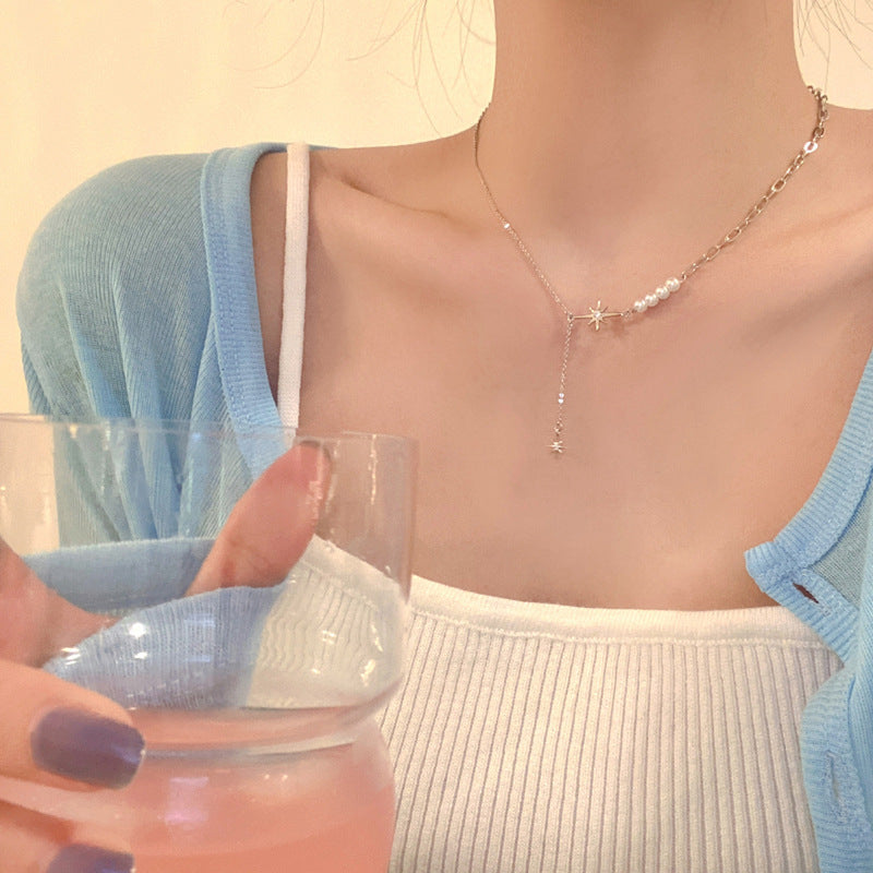 Pearl Necklace Clavicle Chain Necklace Cn483