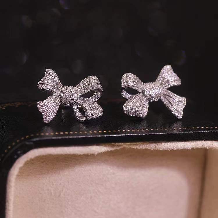 Bow Ear Bone Clip Elegant All-Match Non-Pierced Ear Clip Earrings Cn458