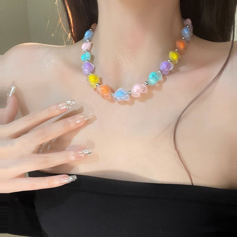 컬러 구슬 XINGX 목걸이 Cn320