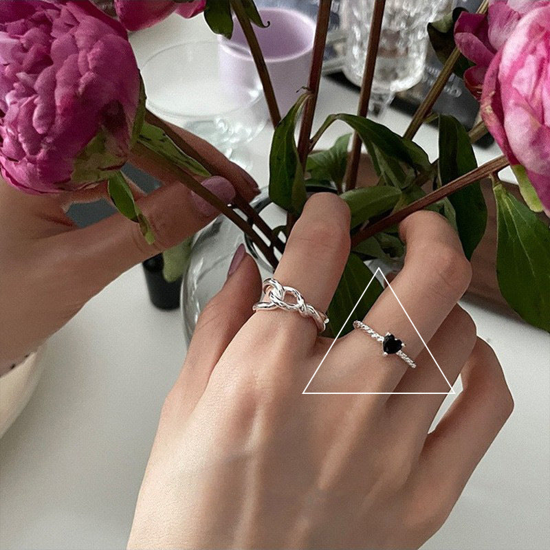 Weaving Hollow Open Ring Cn403