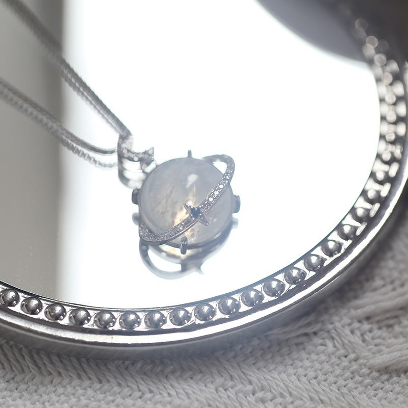 Kalung Planet Moon Cn317, sederhana Semua cocok