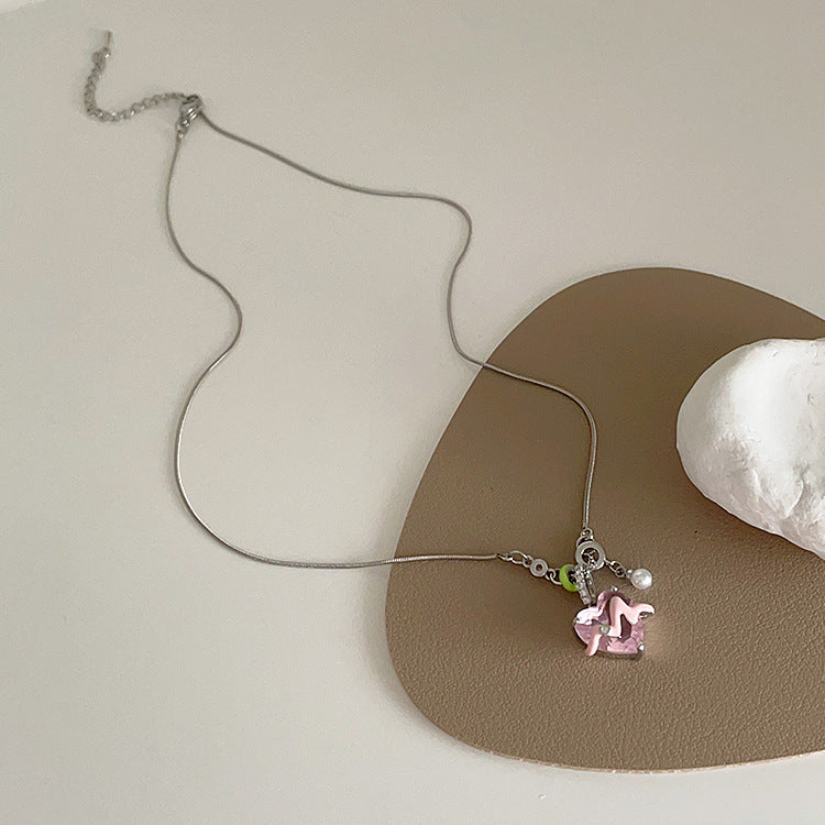 Loving Heart Zircon Necklace Cn392