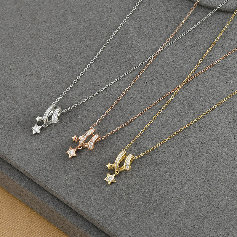 Niche Design Geometric Stars Necklace Necklace Cn474