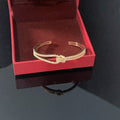 Full Diamond Knotted Bracelet Zircon Niche Bracelet Cn438