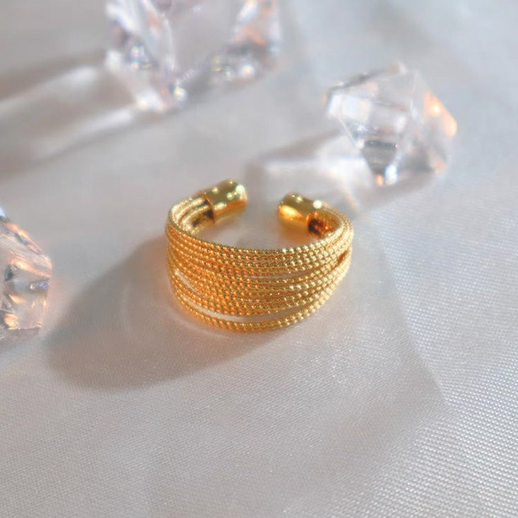 Retro Multi-Circle Metal Ring Cn0109