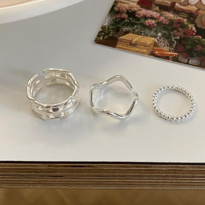 Weaving Hollow Open Ring Cn403