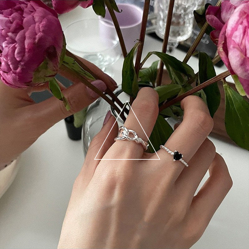 Weaving Hollow Open Ring Cn403