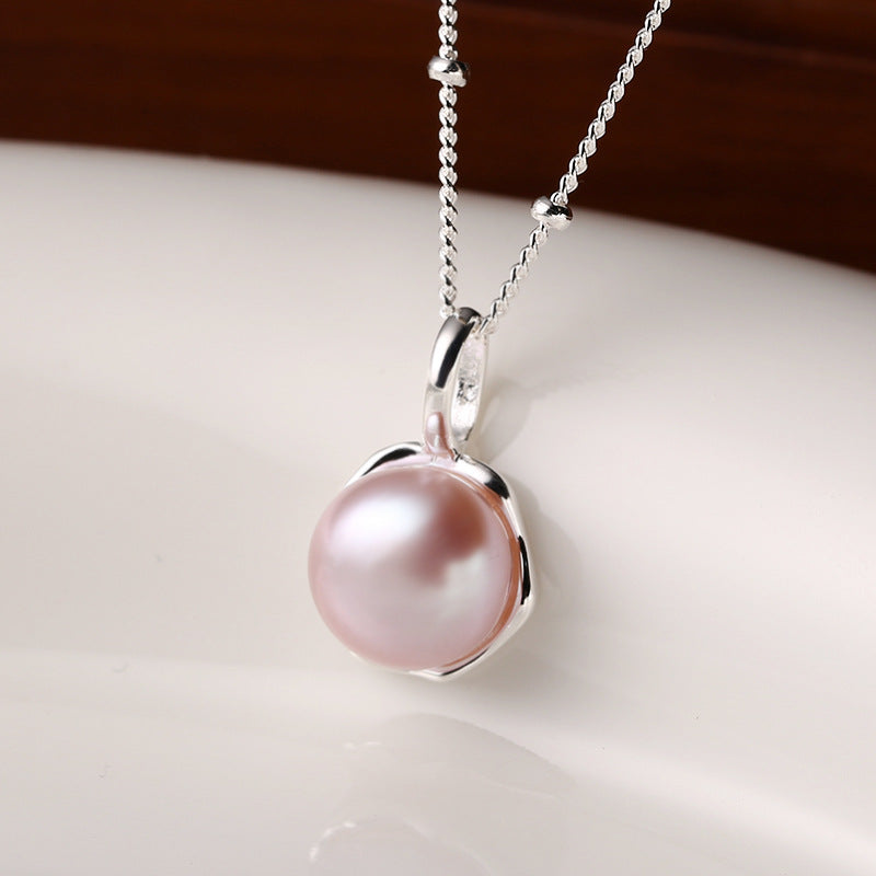 Freshwater Pearl Necklace Women's Simple Cn411