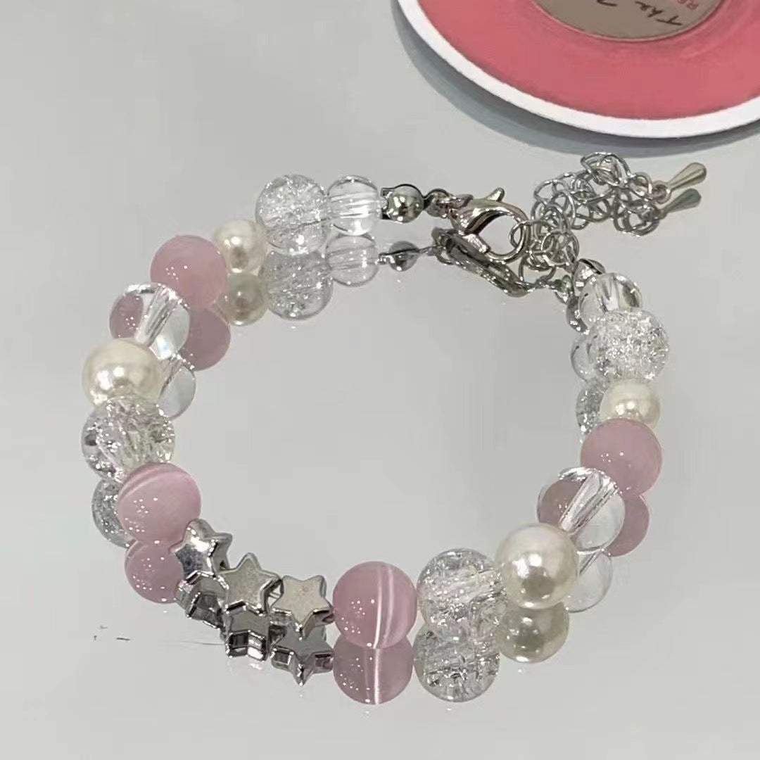 Bracciale rosa con perline Opal XINGX Cn324