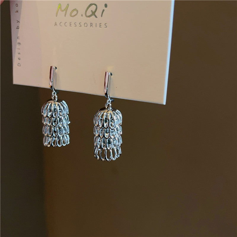 Cage Mid-Moon 18K Electroplated Eardrops Cn0223