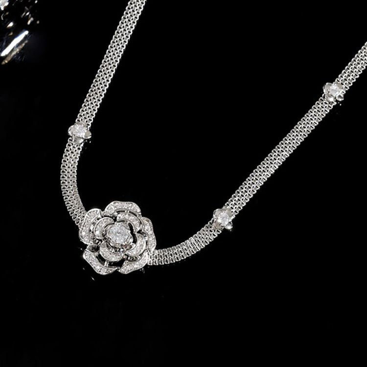 동백 펜던트 쇄골 체인 목 체인 Cn346