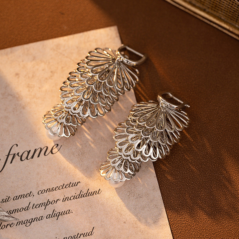 फेशन हॉलो-आउट लांब स्टॉड एरींग्स Cn368