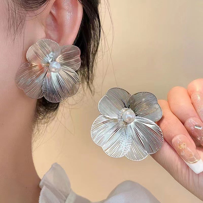 Large Flower Earrings Cn342