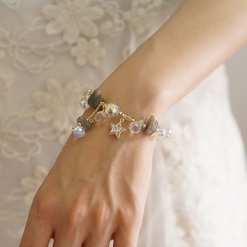 دستبند کریستال آمتیست نامنظم