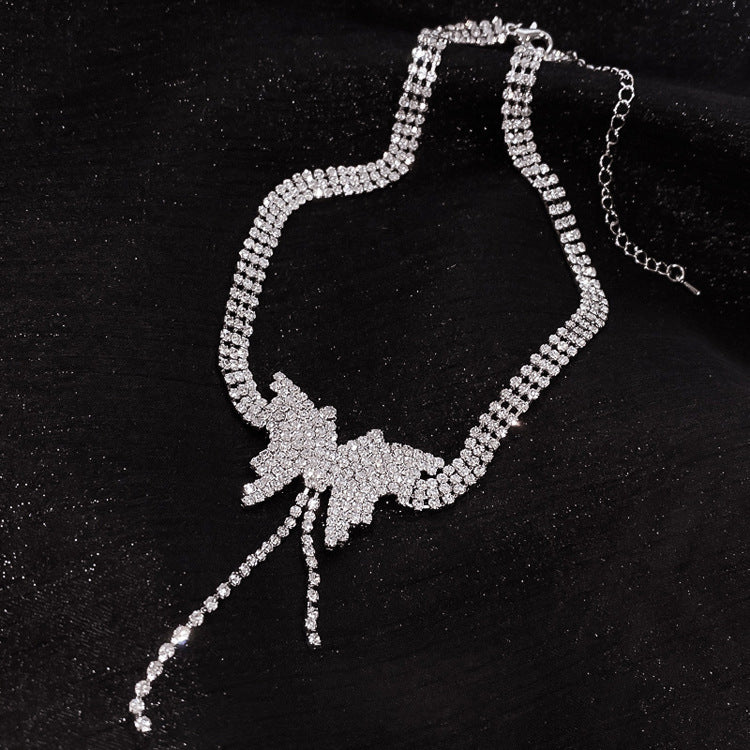 ডায়মন্ড বাটারফ্লাই নেকলেস