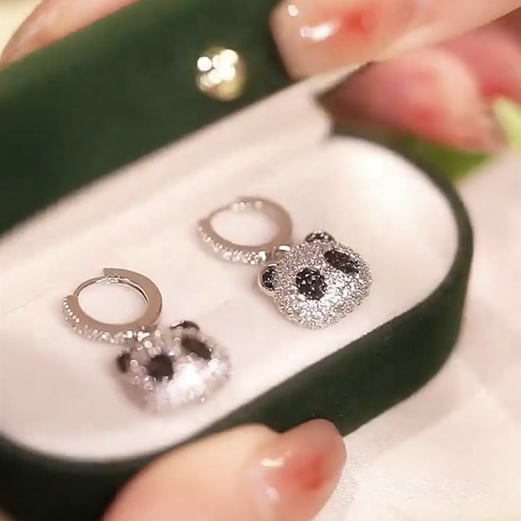 Kalung Beruang Kooji Zirkon bertatahkan mikro