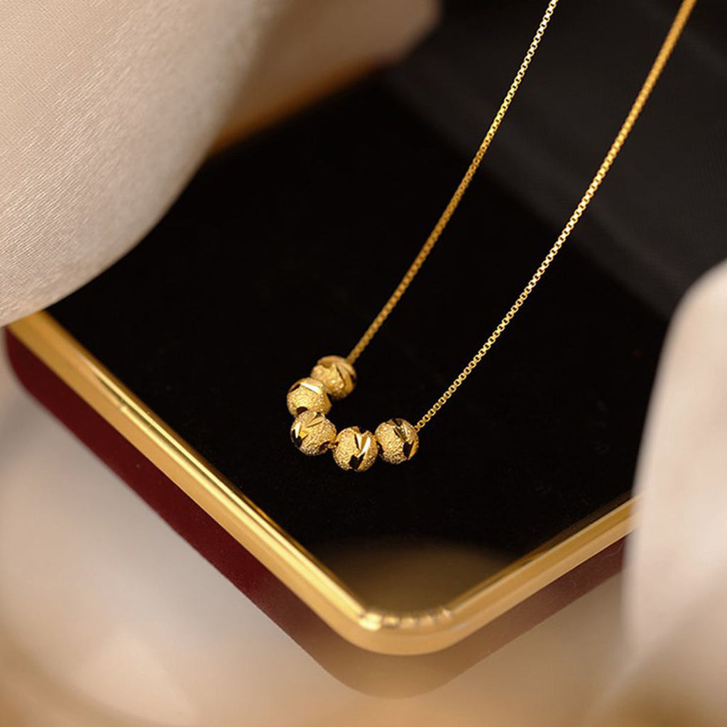 Collier de perles de transfert rétro