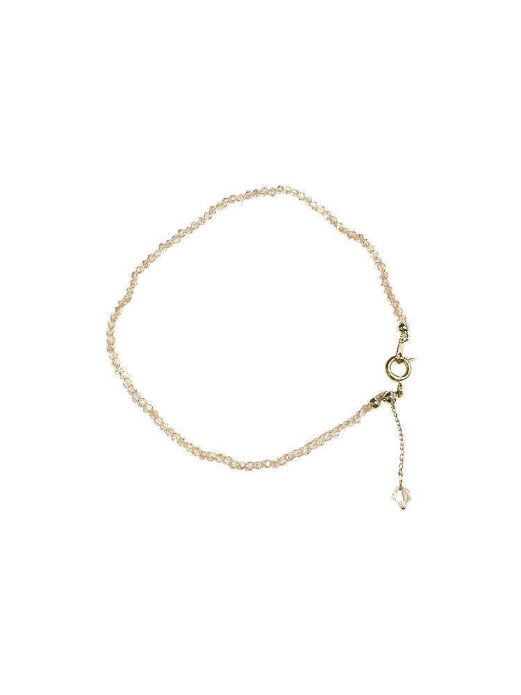 Crystal simple geometric bracelet anklet