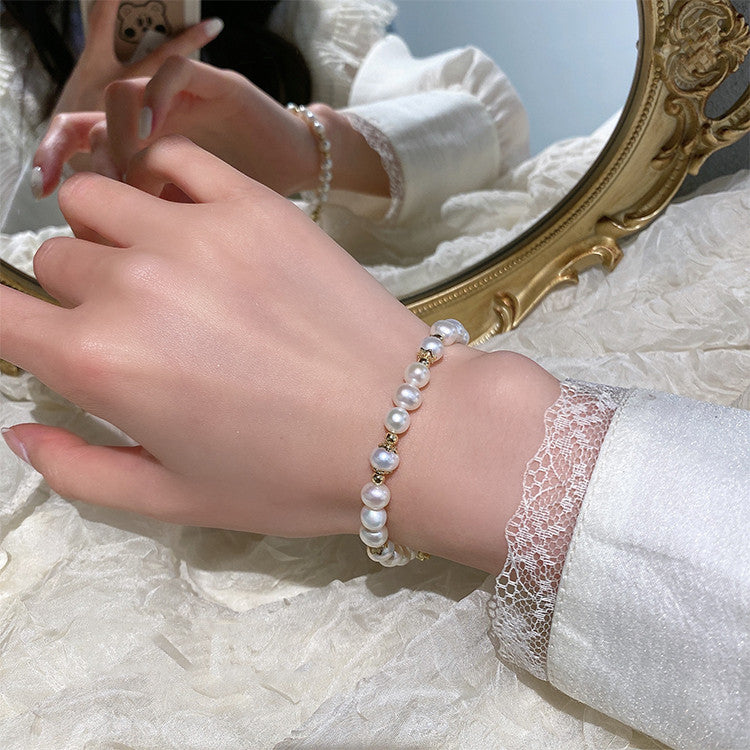 Gelang Gesper Magnet Air Tawar Biji Pinus