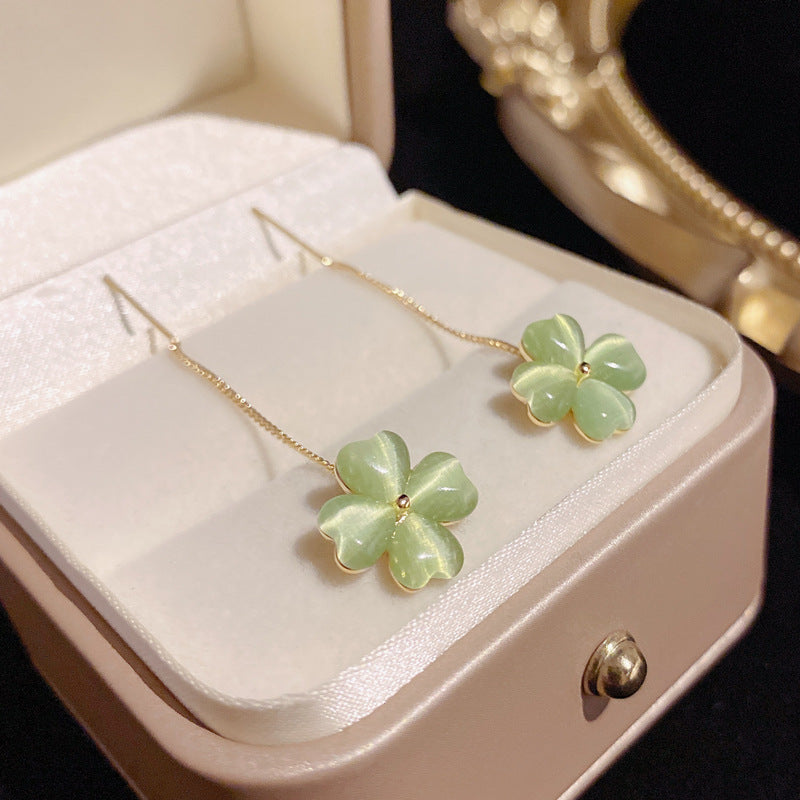 Opal floral long tassel ear line