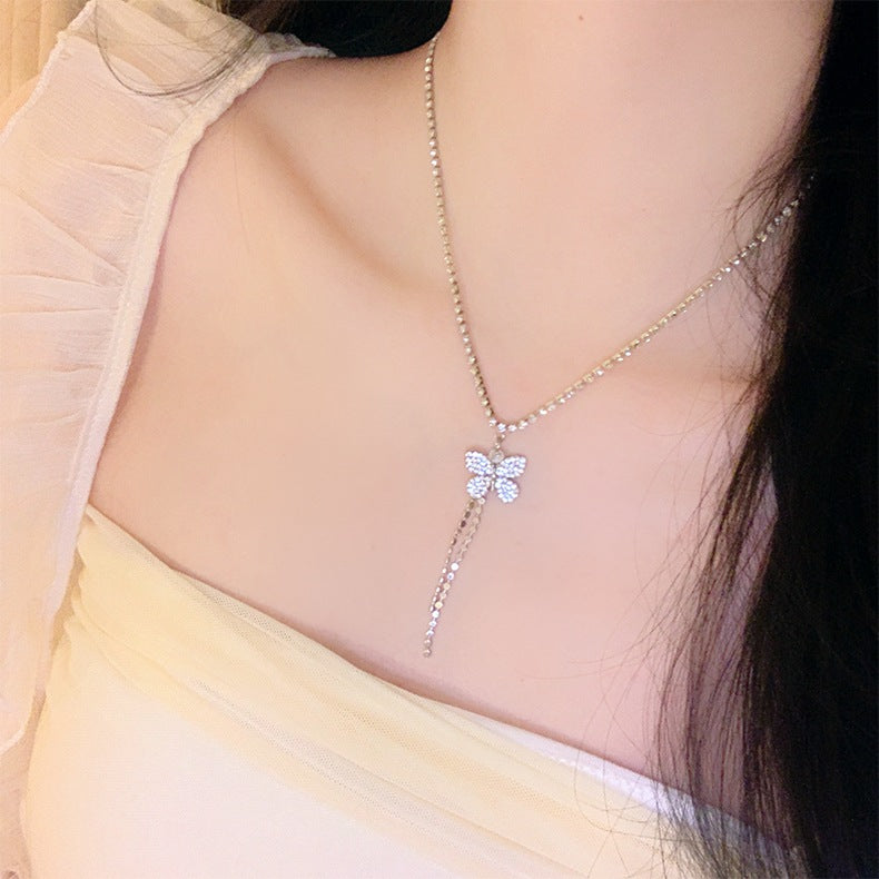 ডায়মন্ড বাটারফ্লাই নেকলেস
