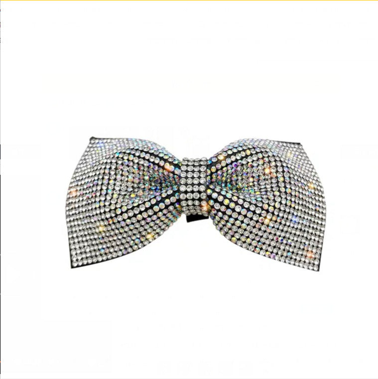 Full diamond bow hairpin