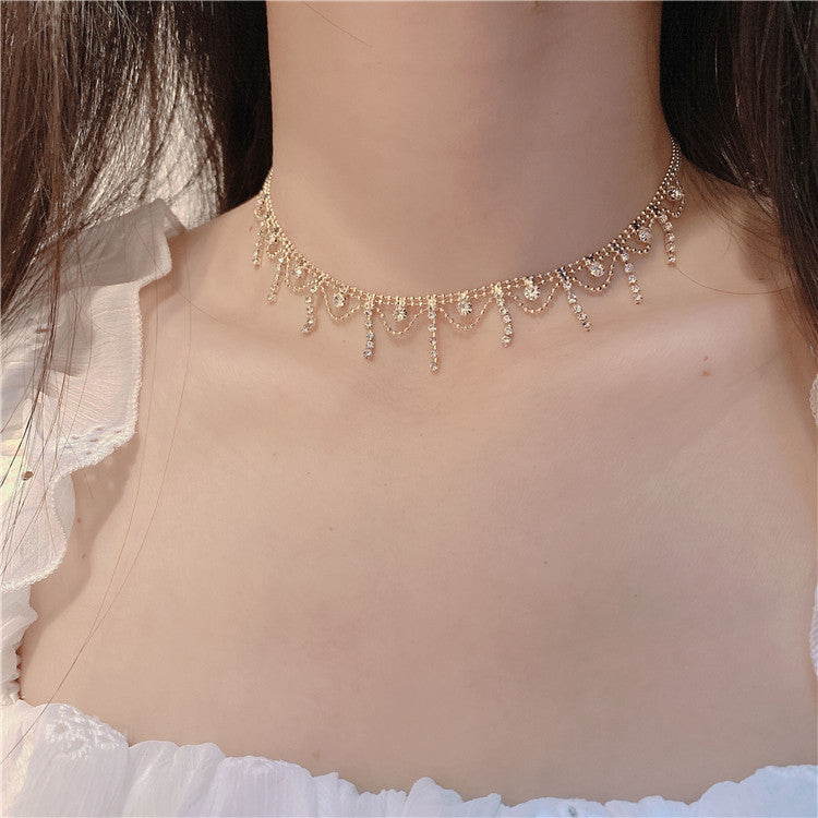 Tassel Clavicle Chain Cn0213
