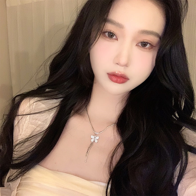 ডায়মন্ড বাটারফ্লাই নেকলেস