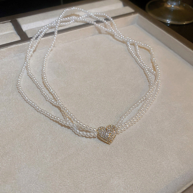 True Gold galvanisierte Magnet-Diamant-Liebes-Halskette